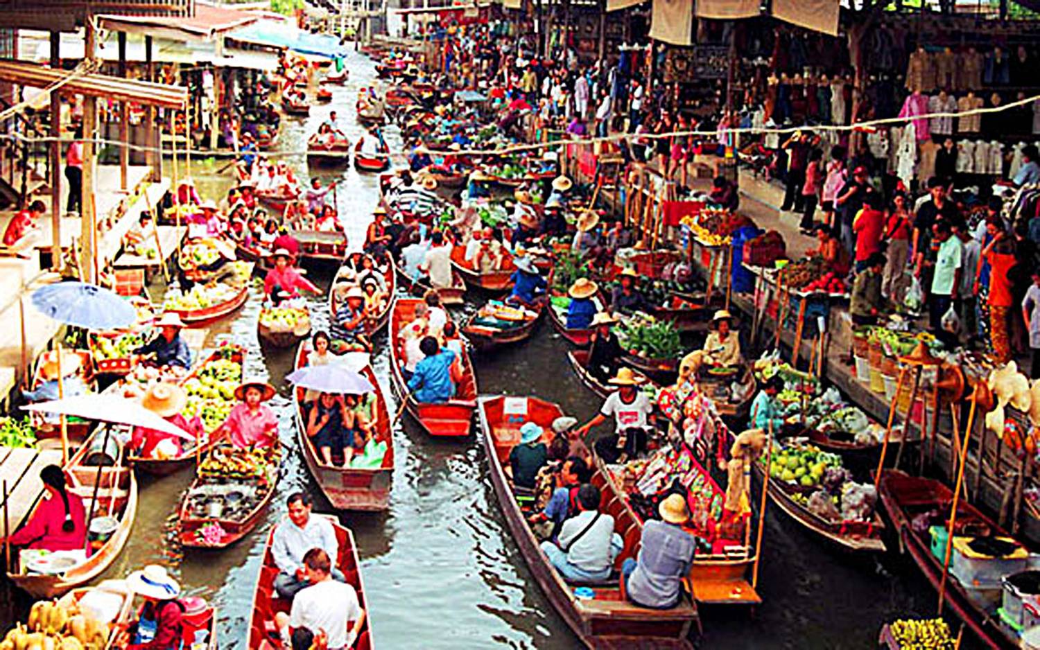 Damnoen Saduak Floating Market  - Thailand vacation packages from Pune