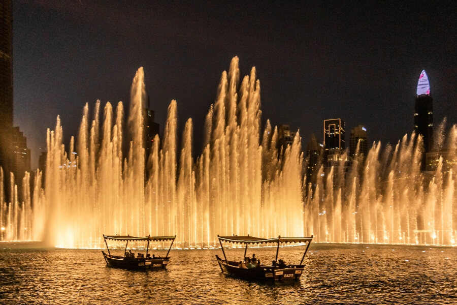 Dubai Fountain - Dubai Vacation Packages from Bangalore 
