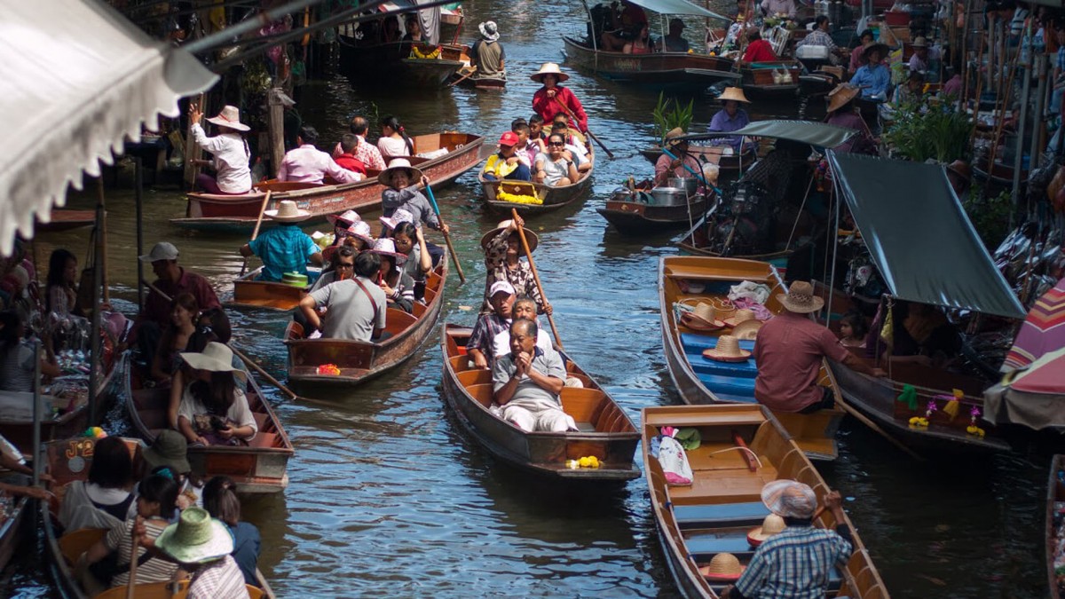Damnoen Saduak Floating Market  - Thailand holiday packages from hyderabad