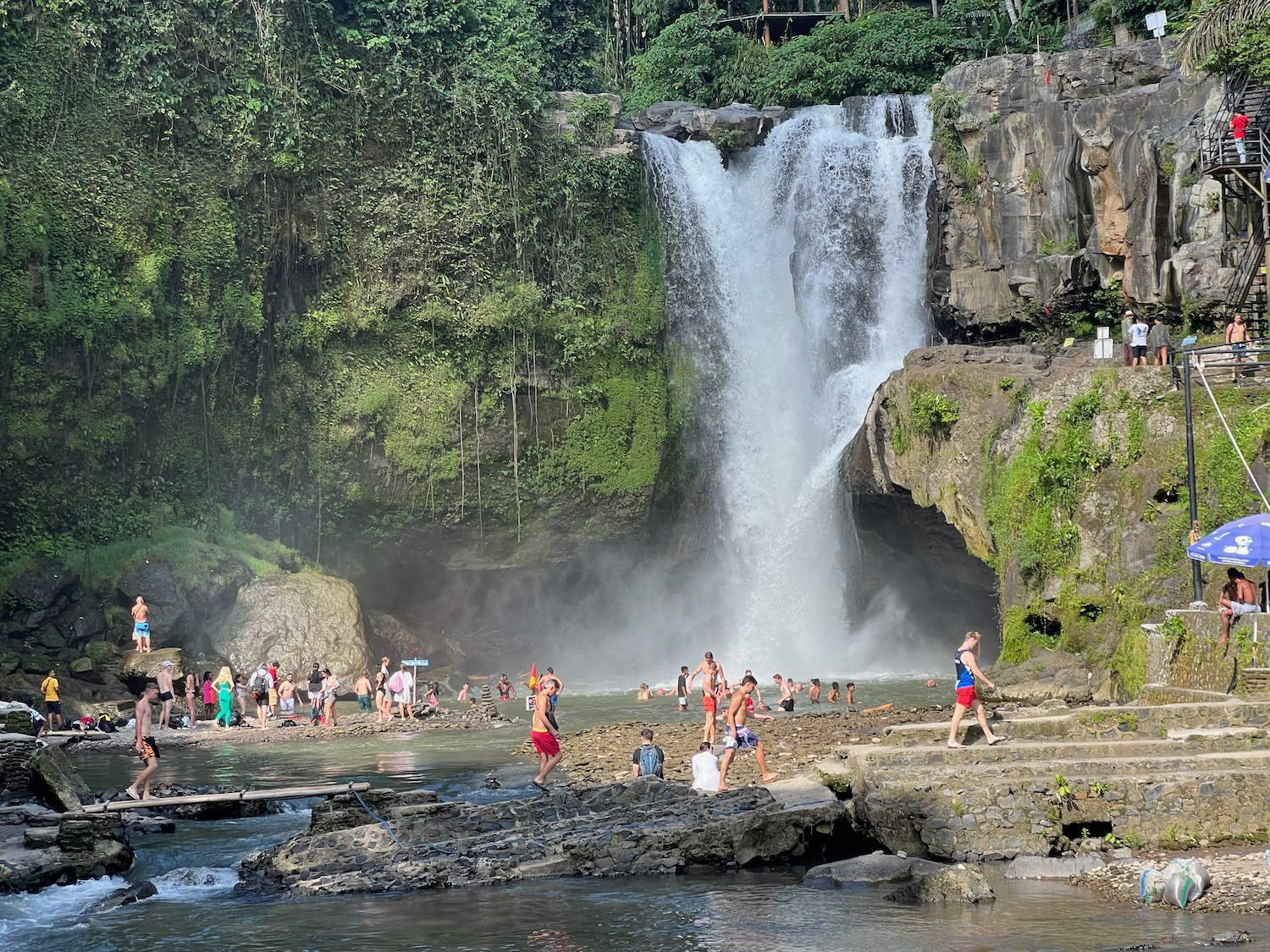 bali tegenungan waterfall - bali expedition packages from trivandrum