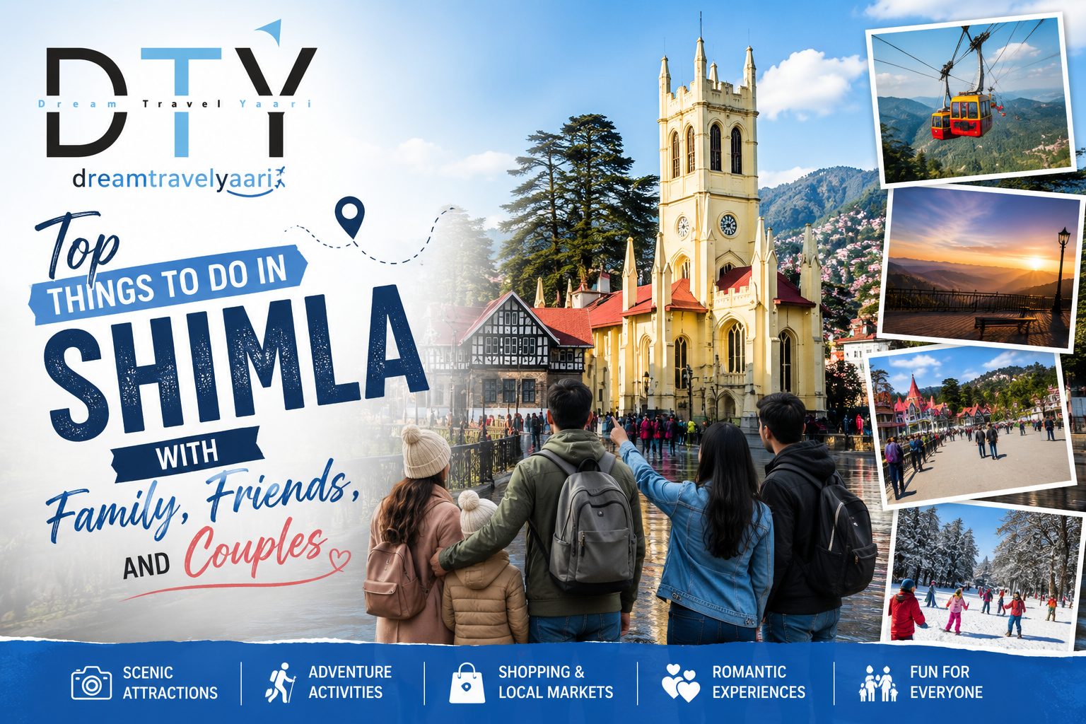 Top Things to Do in Shimla with Family, Friends, and Couples