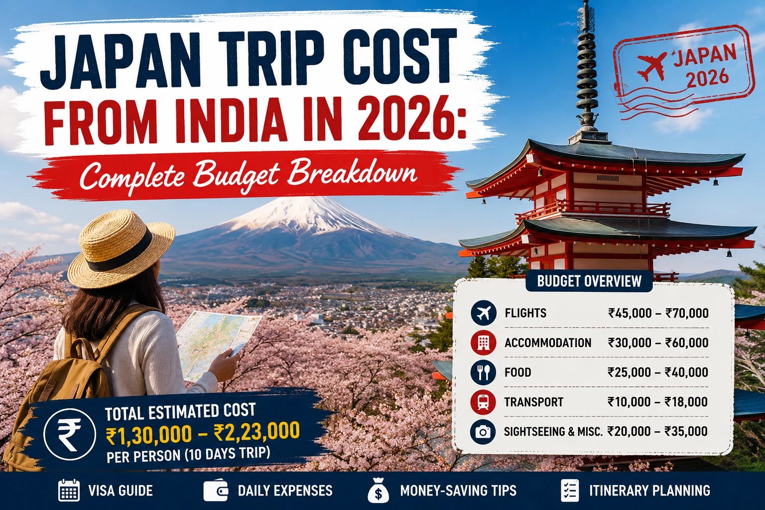 Japan Trip Cost from India in 2026: Complete Budget Breakdown