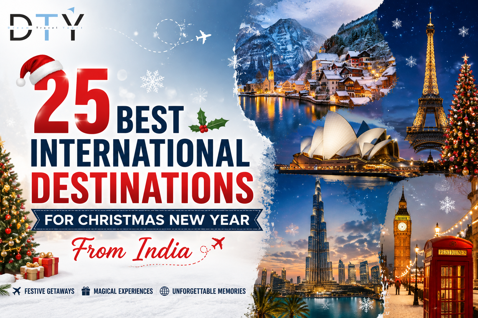 25 Best International Destinations for Christmas New Year From India